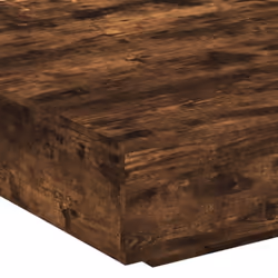 vidaXL Coffee Table Hallway Accent Side Table Sofa End Table Engineered Wood - smoked oak, 100 x 100 x 31 cm - Additional view 7