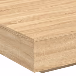 vidaXL Coffee Table with LED Lights Hallway Tea Side End Table Sofa Table - sonoma oak, 100 x 100 x 31 cm - Additional view 8
