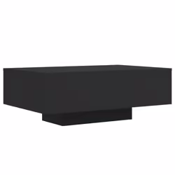 vidaXL Coffee Table with LED Lights Hallway Tea Side End Table Sofa Table - black, 85 x 55 x 31 cm