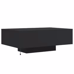 vidaXL Coffee Table with LED Lights Hallway Tea Side End Table Sofa Table - black, 85 x 55 x 31 cm - Additional view 7