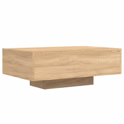 vidaXL Coffee Table with LED Lights Hallway Tea Side End Table Sofa Table - sonoma oak, 85 x 55 x 31 cm - Additional view 2