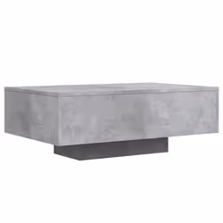 vidaXL Coffee Table with LED Lights Hallway Tea Side End Table Sofa Table - concrete grey, 85 x 55 x 31 cm