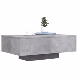 vidaXL Coffee Table with LED Lights Hallway Tea Side End Table Sofa Table - concrete grey, 85 x 55 x 31 cm - Additional view 4