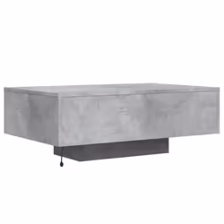 vidaXL Coffee Table with LED Lights Hallway Tea Side End Table Sofa Table - concrete grey, 85 x 55 x 31 cm - Additional view 7