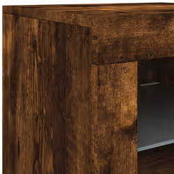 vidaXL Sideboard with LED Lights Cupboard Highboard Storage Buffet Cabinet - smoked oak - Additional view 10