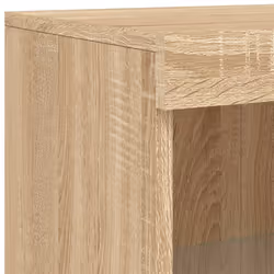 vidaXL Side Cabinet with LED Lights Storage Sideboard Cupboard Engineered Wood - sonoma oak - Additional view 10