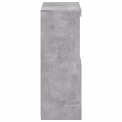 vidaXL Side Cabinet with LED Lights Storage Sideboard Cupboard Engineered Wood - concrete grey - Additional view 7