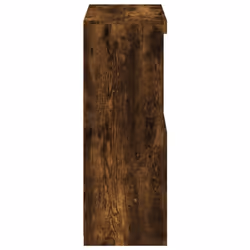 vidaXL Side Cabinet with LED Lights Storage Sideboard Cupboard Engineered Wood - smoked oak - Additional view 7