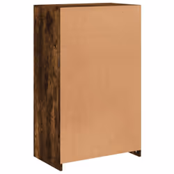 vidaXL Side Cabinet with LED Lights Storage Sideboard Cupboard Engineered Wood - smoked oak - Additional view 8
