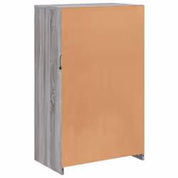vidaXL Side Cabinet with LED Lights Storage Sideboard Cupboard Engineered Wood - grey sonoma - Additional view 8