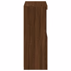 vidaXL Side Cabinet with LED Lights Storage Sideboard Cupboard Engineered Wood - brown oak - Additional view 7