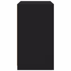vidaXL Side Cabinet with LED Lights Storage Sideboard Cupboard Engineered Wood - black, 2 pcs - Additional view 8