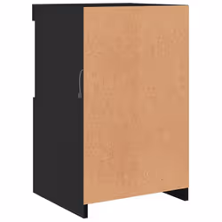 vidaXL Side Cabinet with LED Lights Storage Sideboard Cupboard Engineered Wood - black, 2 pcs - Additional view 9
