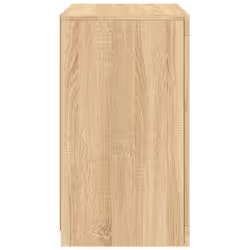 vidaXL Side Cabinet with LED Lights Storage Sideboard Cupboard Engineered Wood - sonoma oak, 2 pcs - Additional view 8
