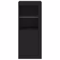 vidaXL Sideboard with LED Lights Cupboard Highboard Storage Cabinet Black - Additional view 5
