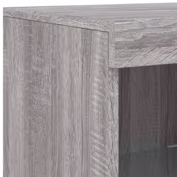 vidaXL Sideboard with LED Lights Cupboard Highboard Side Cabinet Grey Sonoma - grey sonoma - Additional view 10