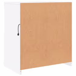 vidaXL Sideboard with LED Lights Cupboard Highboard Storage Buffet Cabinet - white - Additional view 8
