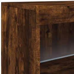 vidaXL Sideboard with LED Lights Cupboard Highboard Storage Buffet Cabinet - smoked oak - Additional view 9