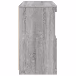 vidaXL Sideboard with LED Lights Cupboard Highboard Storage Buffet Cabinet - grey sonoma - Additional view 7