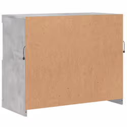 vidaXL Sideboard with LED Lights Cupboard Highboard Storage Buffet Cabinet - concrete grey - Additional view 8