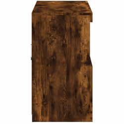 vidaXL Sideboard with LED Lights Cupboard Highboard Storage Buffet Cabinet - smoked oak - Additional view 7