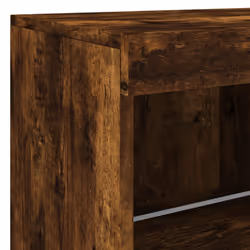 vidaXL Sideboard with LED Lights Cupboard Highboard Storage Buffet Cabinet - smoked oak - Additional view 9