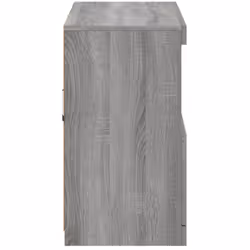 vidaXL Sideboard with LED Lights Cupboard Highboard Storage Buffet Cabinet - grey sonoma - Additional view 7
