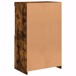 vidaXL Sideboard with LED Lights Cupboard Highboard Storage Buffet Cabinet - smoked oak - Additional view 8