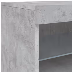 vidaXL Sideboard with LED Lights Cupboard Highboard Storage Buffet Cabinet - concrete grey - Additional view 10