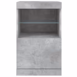 vidaXL Sideboard with LED Lights Cupboard Highboard Storage Buffet Cabinet - concrete grey - Additional view 5