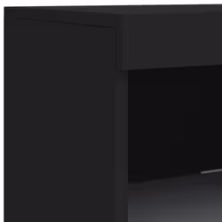 vidaXL Sideboard with LED Lights Cupboard Highboard Storage Cabinet Sonoma Oak - black - Additional view 10
