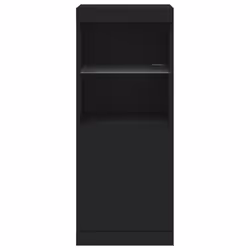 vidaXL Sideboard with LED Lights Cupboard Highboard Storage Cabinet Sonoma Oak - black - Additional view 5