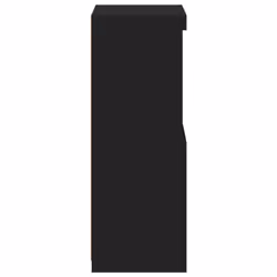 vidaXL Sideboard with LED Lights Cupboard Highboard Storage Cabinet Sonoma Oak - black - Additional view 7