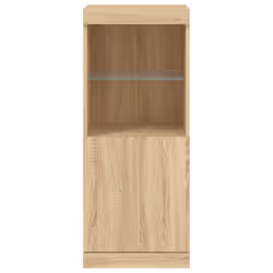 vidaXL Sideboard with LED Lights Cupboard Highboard Storage Cabinet Sonoma Oak - sonoma oak - Additional view 5