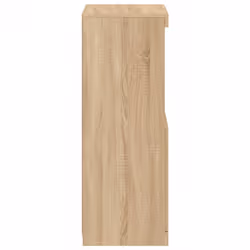vidaXL Sideboard with LED Lights Cupboard Highboard Storage Cabinet Sonoma Oak - sonoma oak - Additional view 7