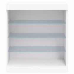 vidaXL Sideboard with LED Lights Cupboard Highboard Storage Cabinet White - Additional view 5