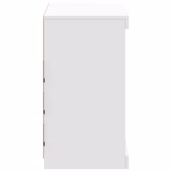 vidaXL Sideboard with LED Lights Cupboard Highboard Storage Cabinet White - Additional view 6