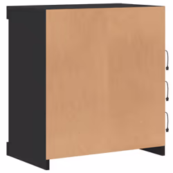 vidaXL Sideboard with LED Lights Cupboard Highboard Storage Cabinet Black - Additional view 7