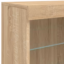 vidaXL Sideboard with LED Lights Cupboard Highboard Storage Cabinet Sonoma Oak - Additional view 8