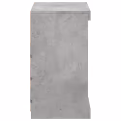 vidaXL Sideboard with LED Lights Cupboard Highboard Side Cabinet Concrete Grey - Additional view 6