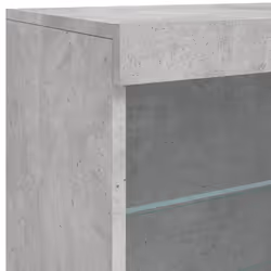 vidaXL Sideboard with LED Lights Cupboard Highboard Side Cabinet Concrete Grey - Additional view 8