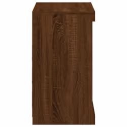 vidaXL Sideboard with LED Lights Cupboard Highboard Storage Cabinet Brown Oak - Additional view 6