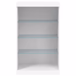 vidaXL Sideboard with LED Lights Cupboard Highboard Side Cabinet Concrete Grey - white - Additional view 5