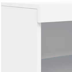 vidaXL Sideboard with LED Lights Cupboard Highboard Side Cabinet Concrete Grey - white - Additional view 8