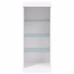 vidaXL Sideboard with LED Lights Cupboard Highboard Storage Cabinet White - Additional view 5