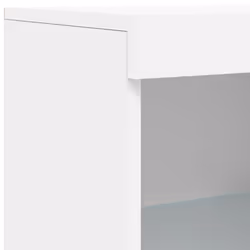 vidaXL Sideboard with LED Lights Cupboard Highboard Storage Cabinet White - Additional view 8