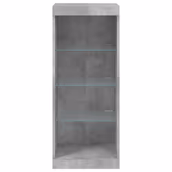 vidaXL Sideboard with LED Lights Cupboard Highboard Side Cabinet Concrete Grey - Additional view 5