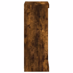 vidaXL Sideboard with LED Lights Cupboard Highboard Storage Cabinet Smoked Oak - Additional view 6