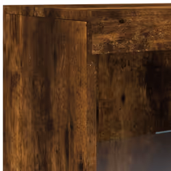 vidaXL Sideboard with LED Lights Cupboard Highboard Storage Cabinet Smoked Oak - Additional view 8