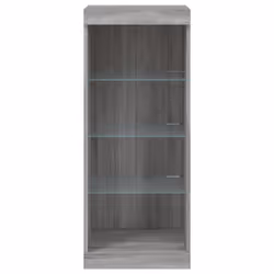 vidaXL Sideboard with LED Lights Cupboard Highboard Side Cabinet Grey Sonoma - Additional view 5